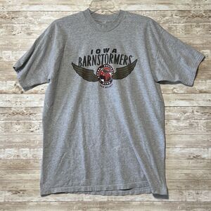 Vintage Iowa Barnstormers AFL T Shirt Adult XL Gray 90s Arena Football Cut Tag